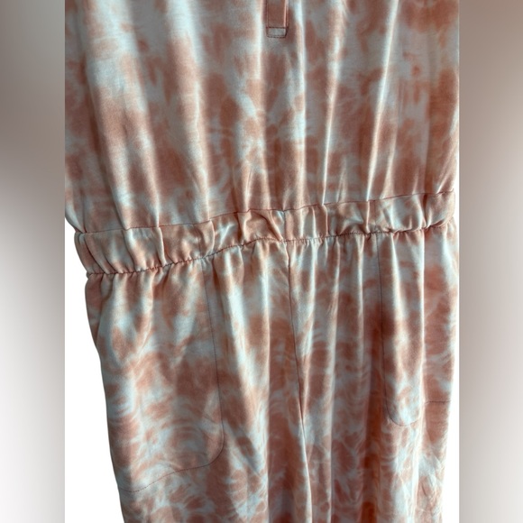 SLEEP CHIC “Mommy & Me” Tie-dye Romper in Pinkish-Orange/White Size XL — COMFY! - Picture 5 of 9